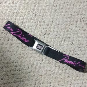 Panic at the disco seat belt buckle belt